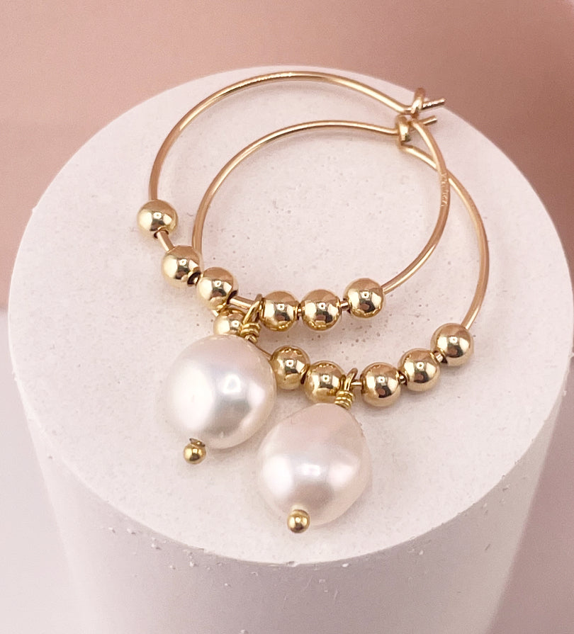 Romy Pearl hoops