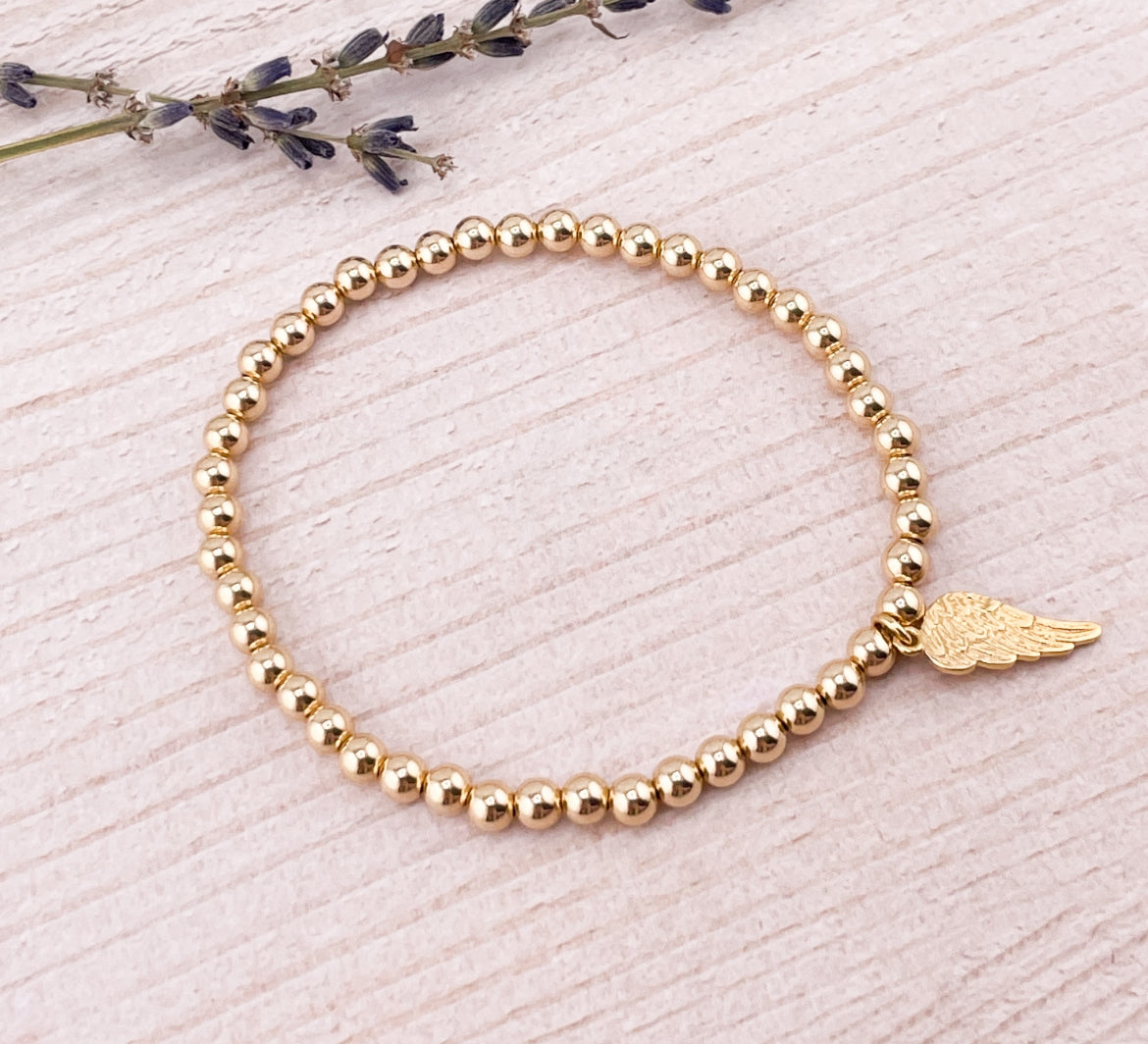 Skyla gold wing bracelet