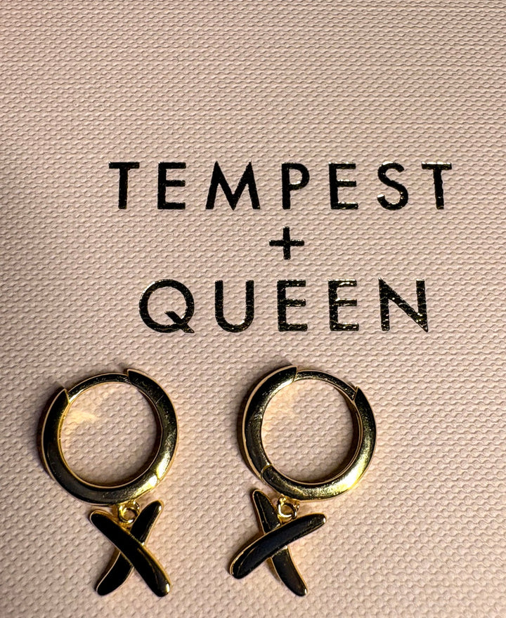 X charm huggies gold