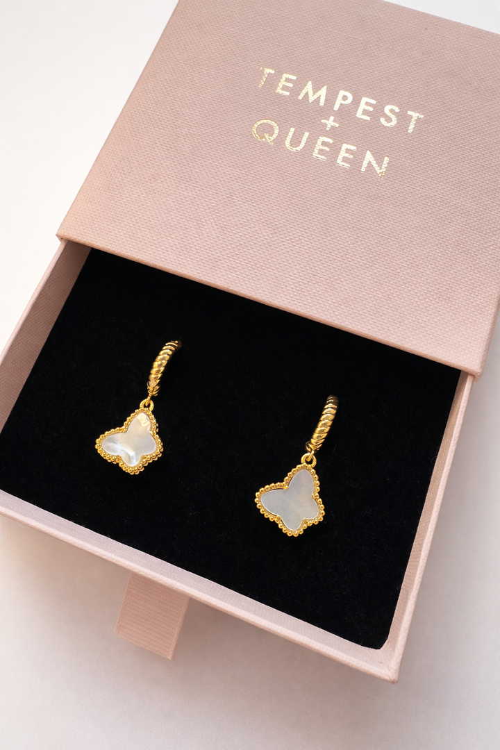 Mariposa hoop huggies