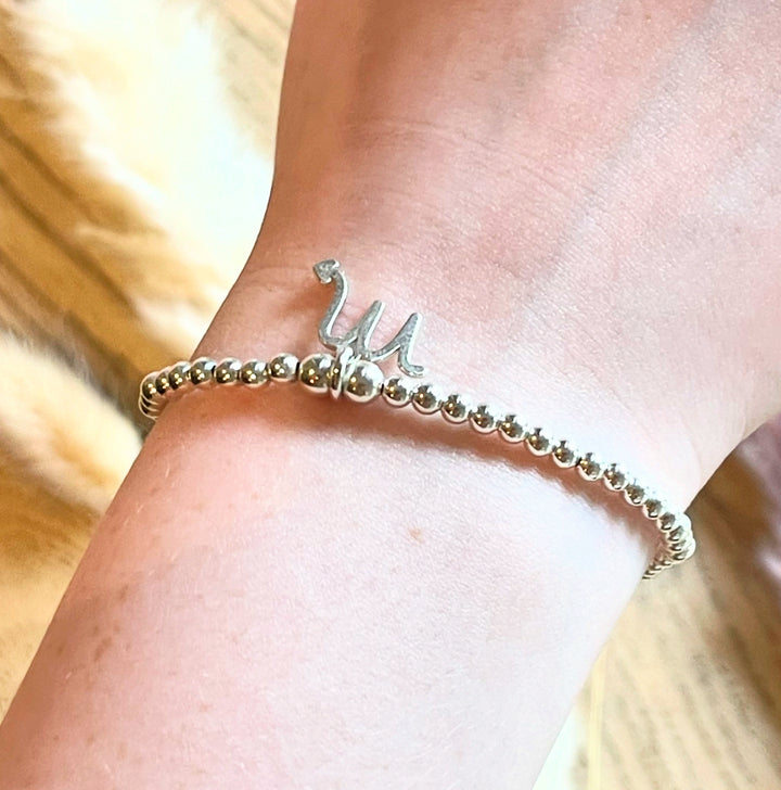 Zodiac bracelet sterling silver