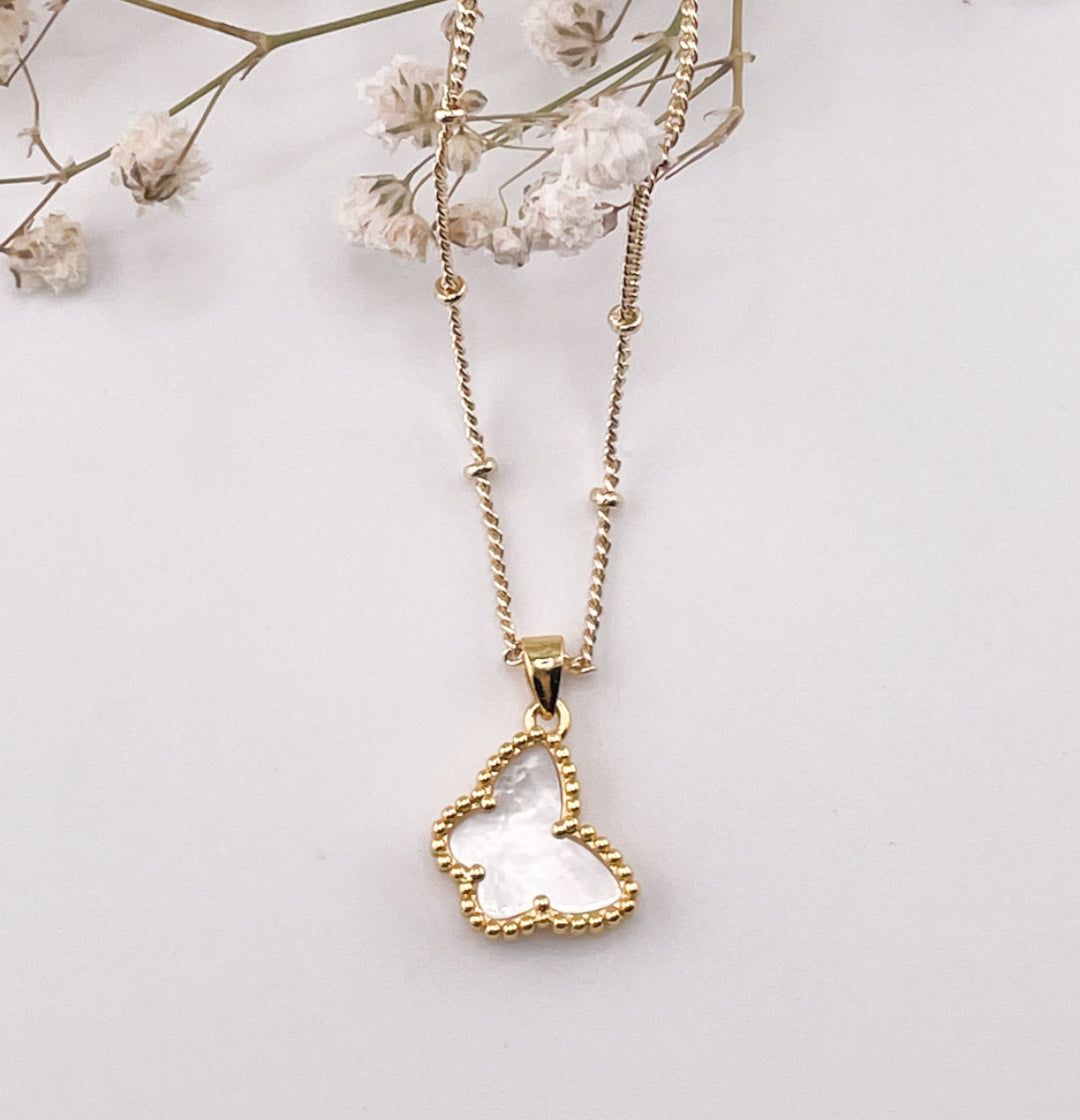 Primrose butterfly necklace