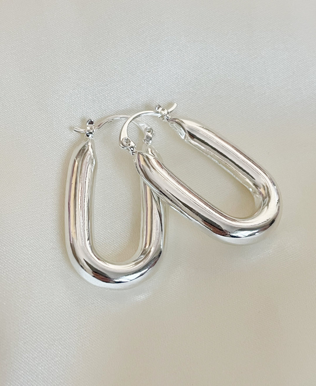Celine silver hoop earrings