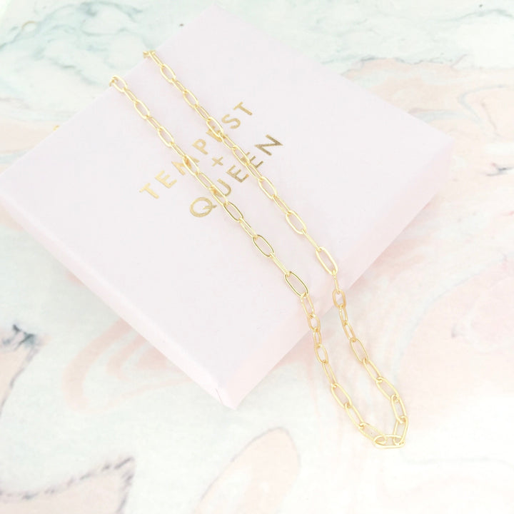 Gold Paperclip chain