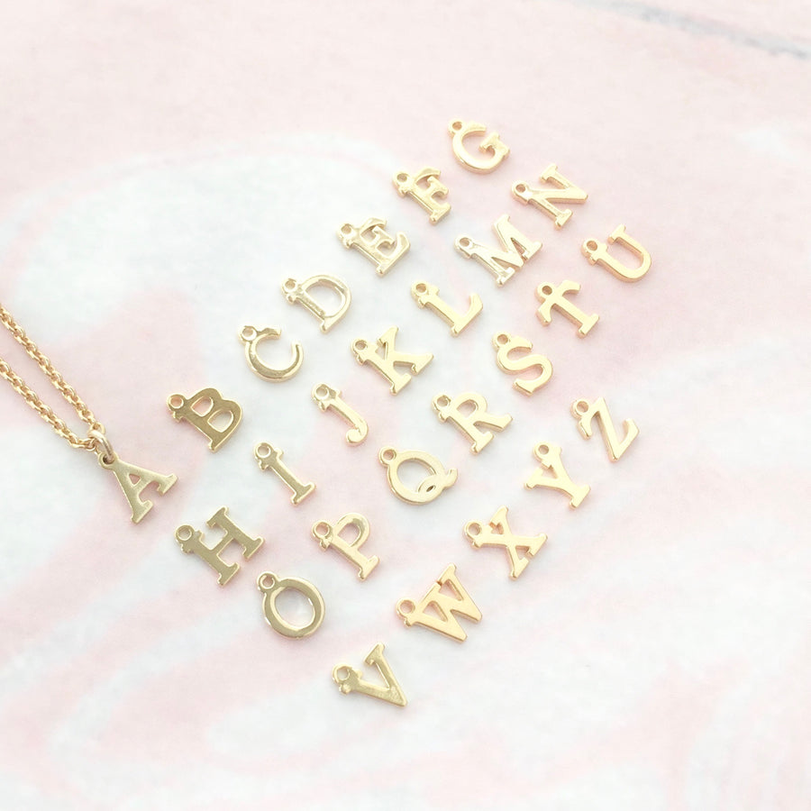 Ethereal initial necklace