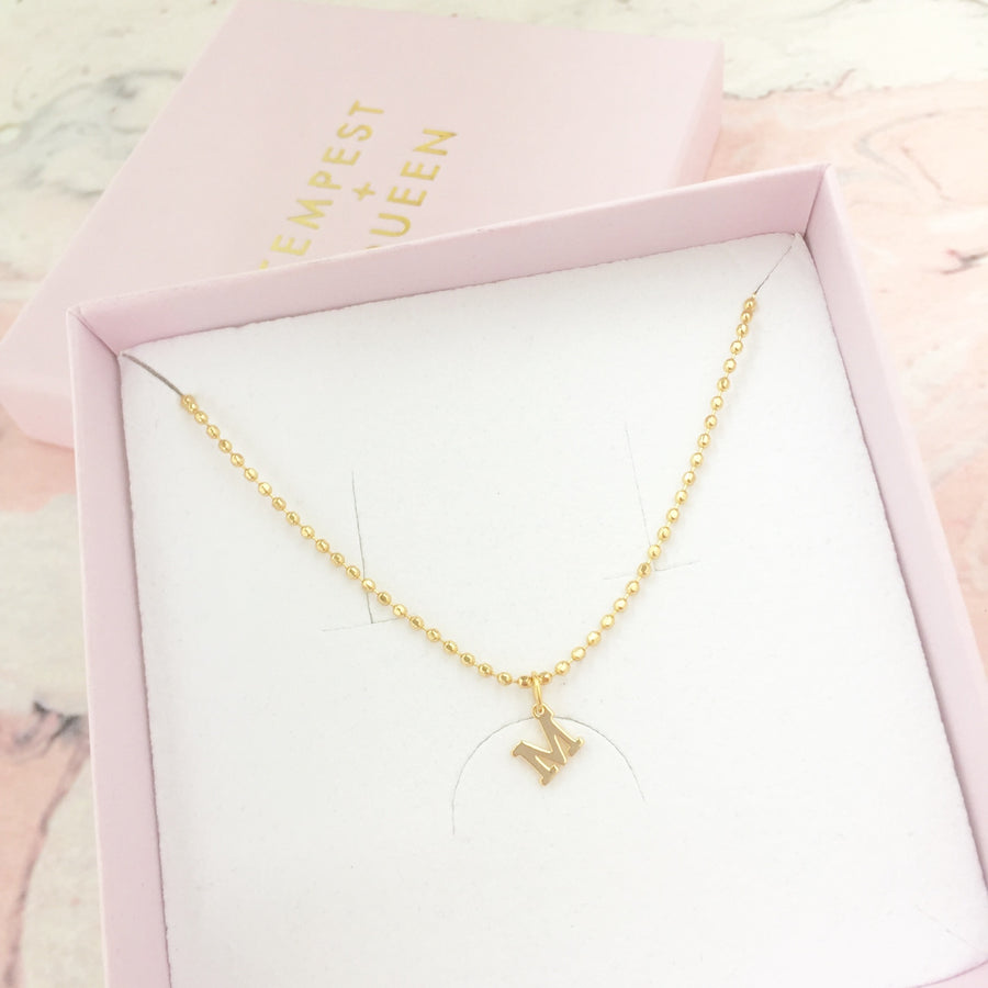 Ethereal initial necklace